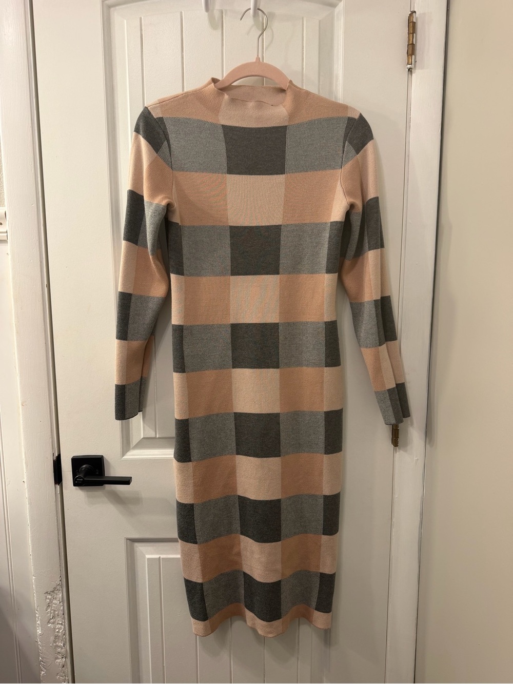 Nina Leonard Plaid Midi Dress